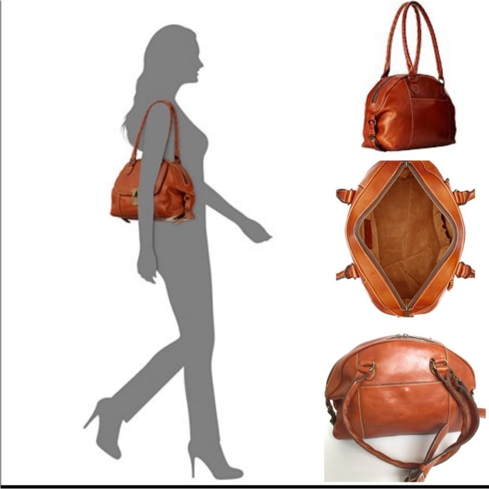 Patricia Nash Kavala Heritage Satchel Handbag in Cognac - Picture 15 of 16
